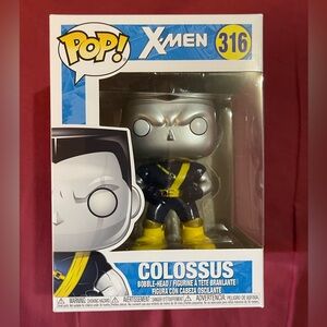 Funko Pop X-Men Colossus Figure - Silver and Yellow